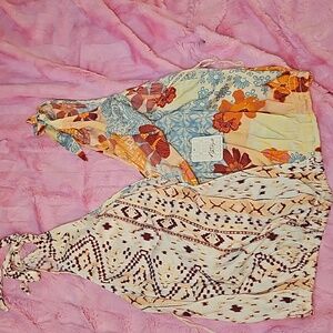 Free People cropped boho top